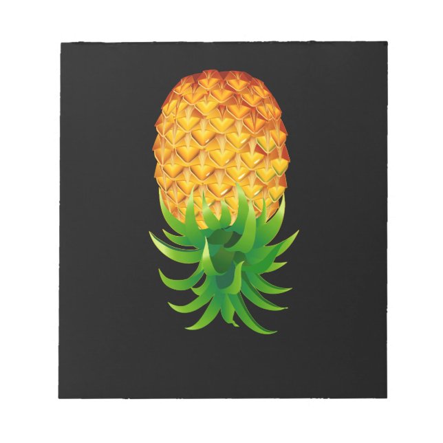 Uppsida ned, ananas anteckningsblock (Framsida)