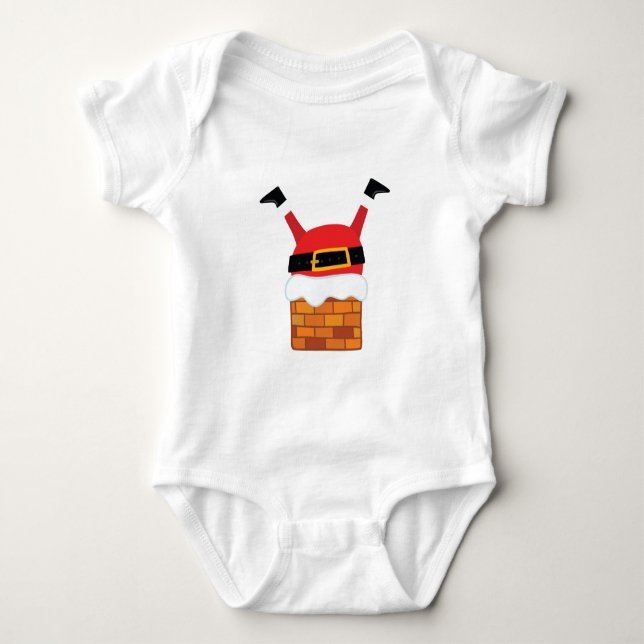 Uppsida ned i tomten t-shirt (Framsida)
