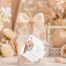 Uppskakad Glass Blommig Rosa Bröllopsfest