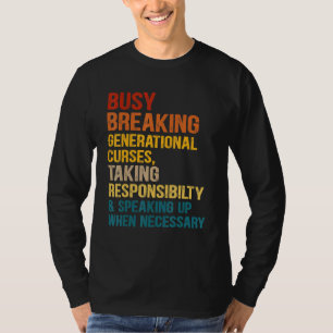 Uppskakande generationskurser som tar sitt ansvar t shirt