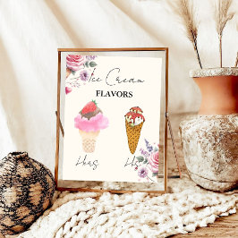 Uppskalad isflavor Möhippa Pub Poster