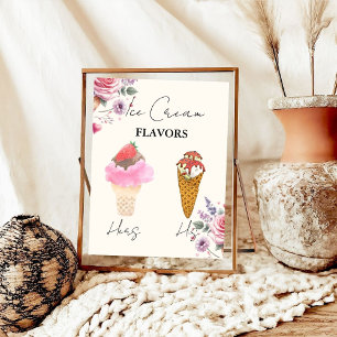 Uppskalad isflavor Möhippa Pub Poster