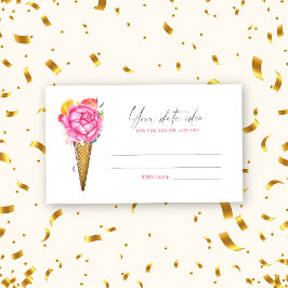 Uppskalade iskräm - Datum för kvällstankar \ Datum Tilläggskort