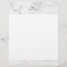 Uppskalning av minimalistisk Chic, vit marble Mono