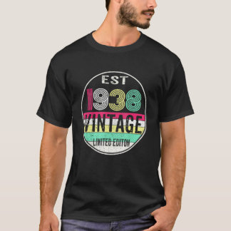 Uppskattad 1938 Årgång 1938 84-årsdag T Shirt
