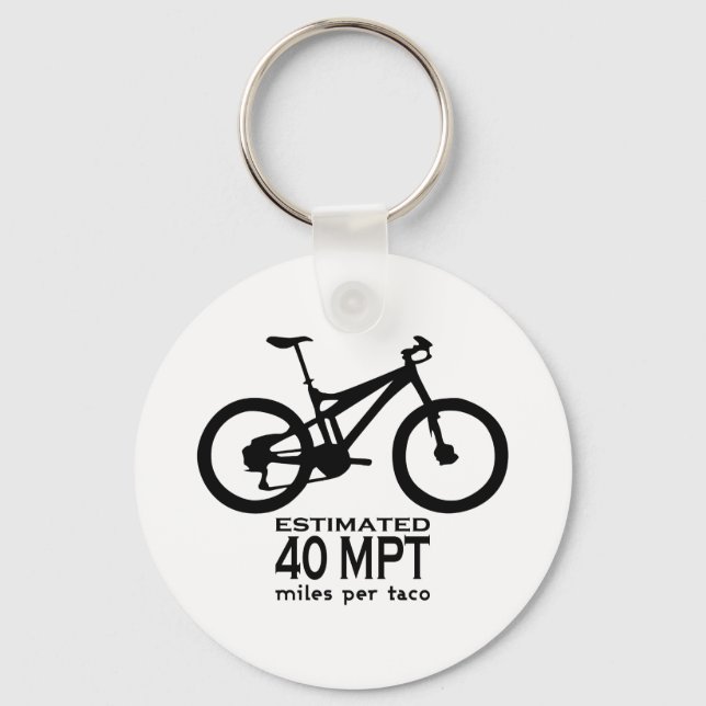 Uppskattad 40 miles per Taco Nyckelring (Framsida)