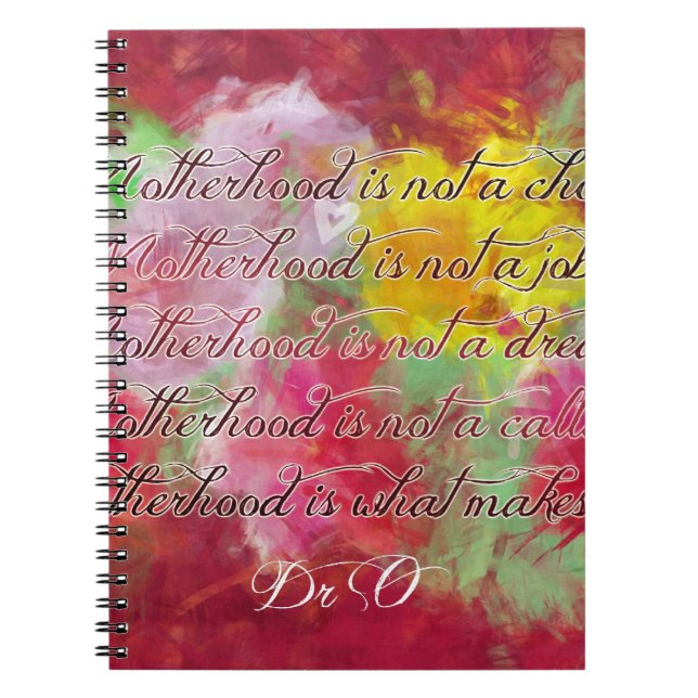 Uppskattar Mor Anteckningsbok (Framsidan)