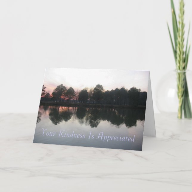 "Uppskattas din vänlighet ", Tack Kort (Framsida)