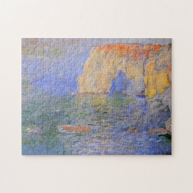 Uppskattning av Cliff reflektion över Vatten Monet Pussel (Horisontell)