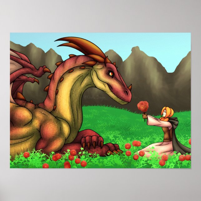Uppskattning av en drake poster (Framsidan)