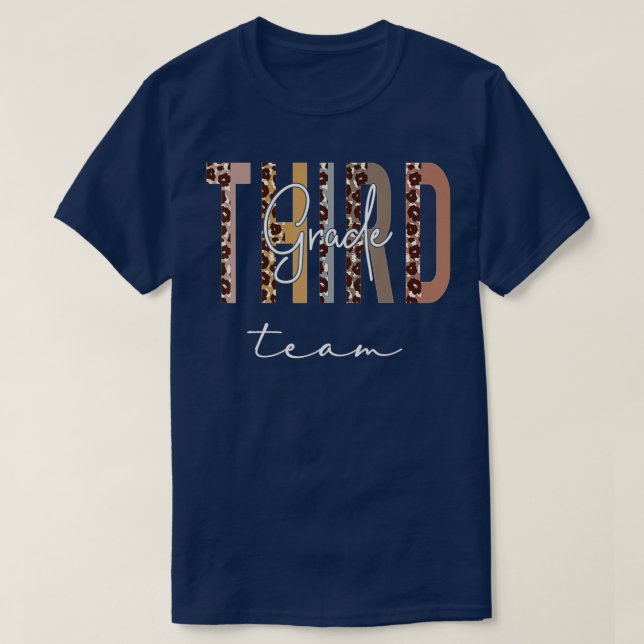 Uppskattning av Hej Back to school i tredje Klass- T Shirt (Design framsida)