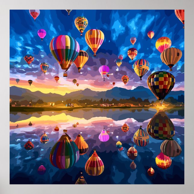 Uppskattning av Luftballonger Poster (Framsidan)