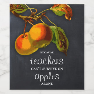 Uppskattning av Vin-etikett för Blackboard Apple T Vinflaska Etikett