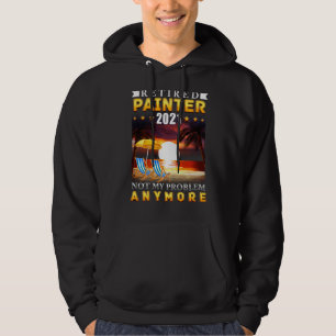 Uppskattning för Redragen målare 2021 Funny Pensio Hoodie
