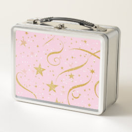 Uppskattningsbar föda - Rosa & Guld Star Food Box