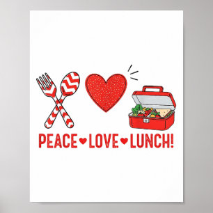 Uppskattningsboxen Dam för Peace Lunch-Kärlek till Poster
