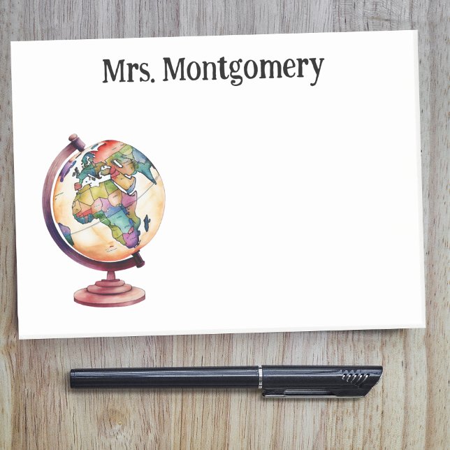 Uppskattningsgåva för historik eller geografisk lä post-it block (Skapare uppladdad)