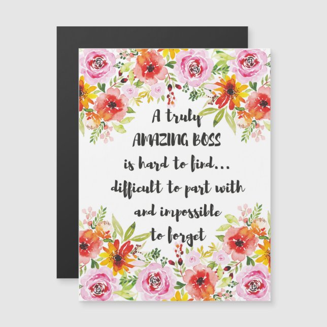 Uppskattningsgåva för Underbar Chef för citattecke (Fram/baksida)