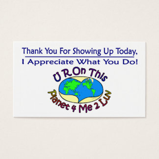 Uppskattningskort som ändrar den här planeten visitkort