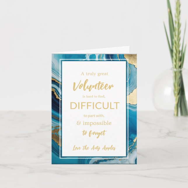 Uppskattningsvecka blå guld kort (Framsida)