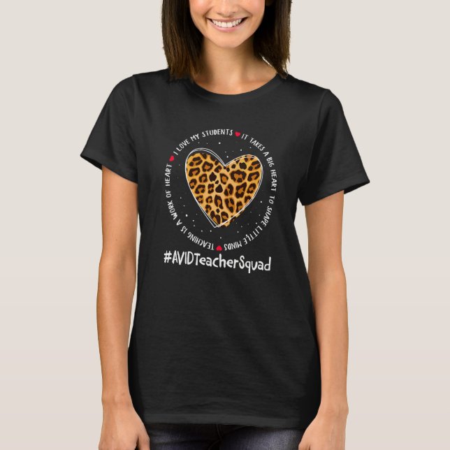 Uppskattningsvecka för Avid Teacher Squad Admin ti T Shirt (Framsida)