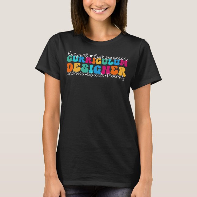 Uppskattningsvecka för läroplaner för designern ti t shirt (Framsida)