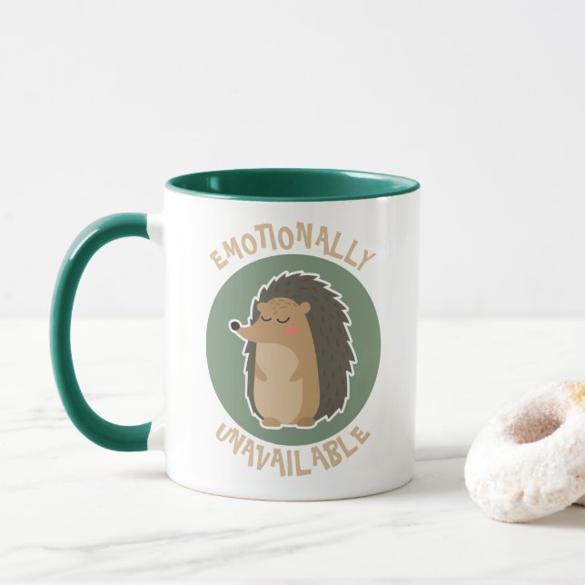 Uppskattningsvis otillgänglig: Cute Hedgehog Mugg (Med munk)