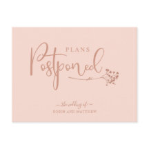 Uppskjutandet av Bröllop-meddelandet om ro i Guld