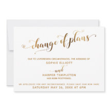 Uppskjuten Bröllop ändring av planerna Guld och hö