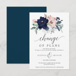 Uppskjuten bröllopsinbjudan - Inställd Inbjudningar