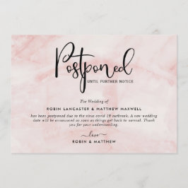 Uppskjuten evenemangshändelse, Blush Marble-kort Inbjudningar