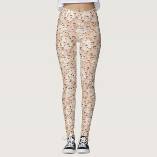 Uppskjuten grönt leggings