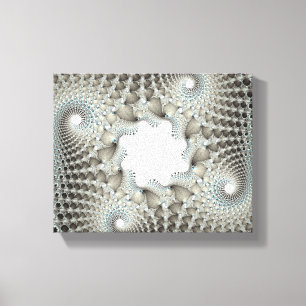 Uppskjuten i blått canvastryck