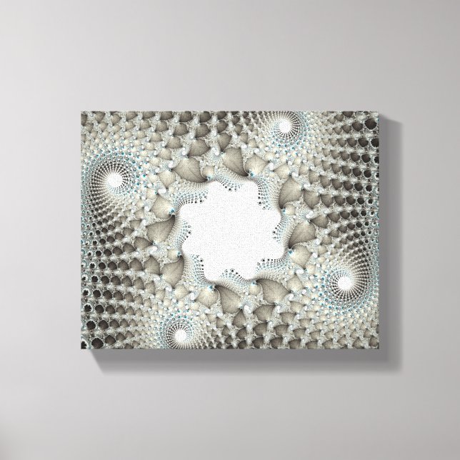 Uppskjuten i blått canvastryck (Framsida)