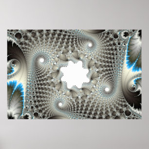 Uppskjuten i blått poster