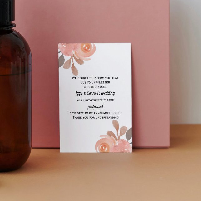 Uppskjutet Bröllop vykort för blommigt (Skapare uppladdad)