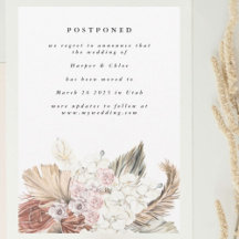 Uppskjutet datum - bohemiska pampas ändrar datum