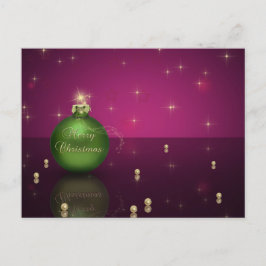 Uppskjutet vykort för God jul Boll Helgdag