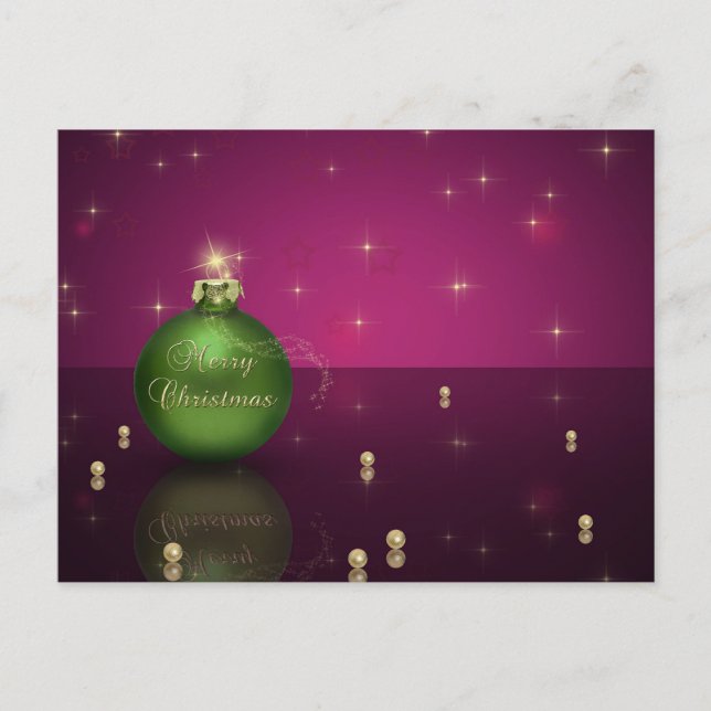 Uppskjutet vykort för God jul Boll Helgdag (Framsida)