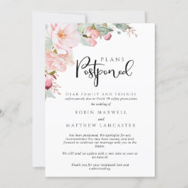 Uppskjutna Bröllop - annullering - Planer uppskjut Inbjudningar