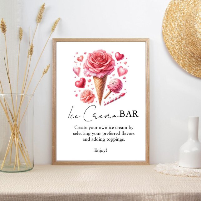 Uppskjutna Rosa Modern Möhippa Pub-tecken Poster (Skapare uppladdad)