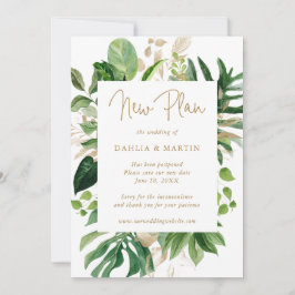 Uppskjutning av Tropical Grey Guld Bröllop Meddelande