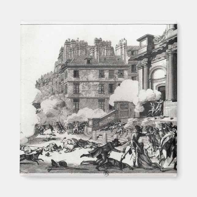 Uppskjutning före St. Roch-kyrkan i Paris Magnet (Framsidan)