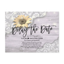 Uppskjutningen av bröllop senarelägger datumet Snö