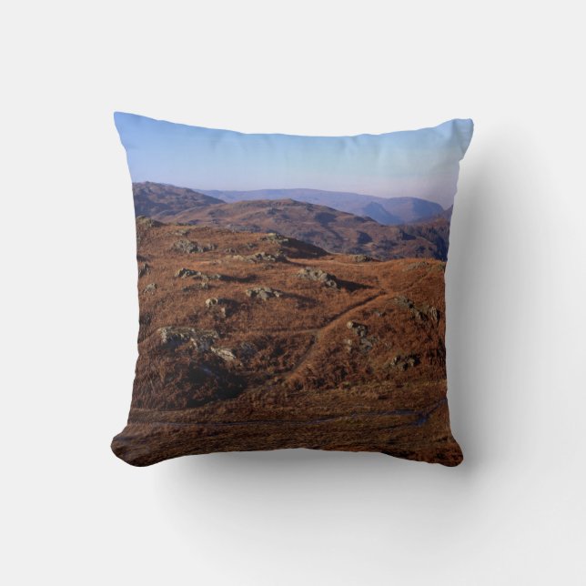 Uppskjutningskort för Loughrigg Fell Ambleside Kudde (Framsida)