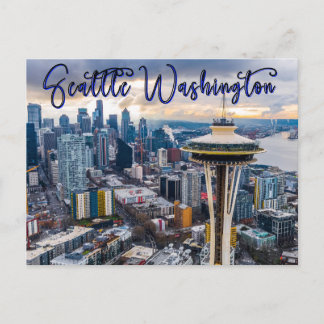 Uppskjutningskort för Seattle Washington Space Nål Vykort