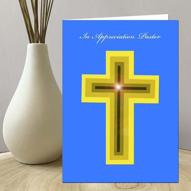 Uppskrivningskort för pastor - Kor Tack Kort (Skapare uppladdad)
