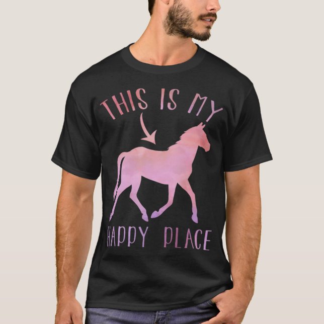 Uppslag för hästdammvisning t shirt (Framsida)