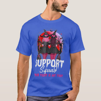 Uppslag med stöd för kvadratisk höstfälla bröstcan t shirt