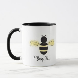 Uppslukande Biares Flygande Whimsical Illustration Mugg